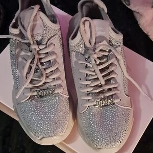 Juicy Couture Sparkling Silver Sneakers